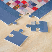 Patchwork-Steppdecke mit zwei Grenzen Puzzle (Seite)