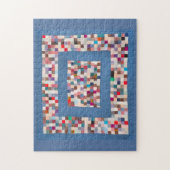 Patchwork-Steppdecke mit zwei Grenzen Puzzle (Vertikal)