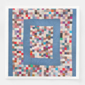 Patchwork-Steppdecke mit zwei Grenzen Serviette (Vorderseite)