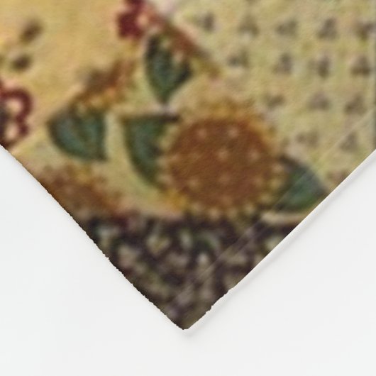 PATCHWORK-STEPPDECKE (simuliert) Fleece-Decken Fleecedecke (Ecke)