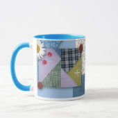 Patchwork-Steppdecken-Blick-Tasse Tasse (Links)