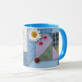 Patchwork-Steppdecken-Blick-Tasse Tasse (VorderseiteRechts)