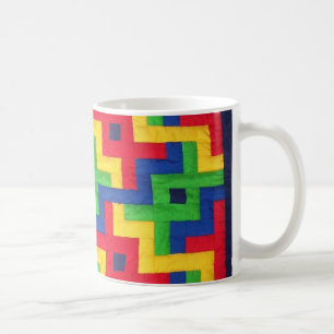 "Patchwork-Steppdecken-" Kaffee-Tasse Kaffeetasse