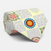 Patchwork-Steppdecken-Muster-Krawatte Krawatte (Gerollt)
