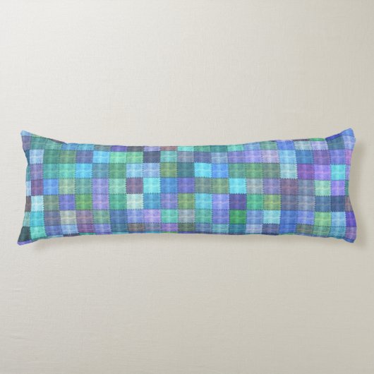 Patchwork-Steppdeckenkörperkissen Seitenschläferkissen (Vorderseite)