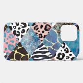 Patchwork-Stil, Aquarellmuster. Case-Mate iPhone Hülle (Rückseite (Horizontal))