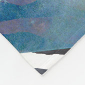 Patchwork-Stil, Aquarellmuster. Fleecedecke (Ecke)