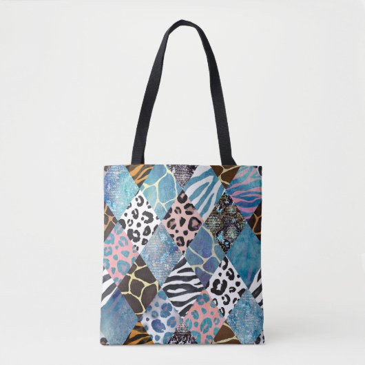 Patchwork-Stil, Aquarellmuster. Tasche (Vorderseite)