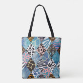 Patchwork-Stil, Aquarellmuster. Tasche (Rückseite)