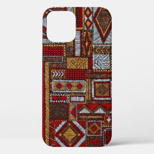 Patchwork-Stil bestickter ethnischer Druck Case-Mate iPhone Hülle