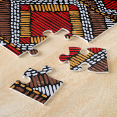 Patchwork-Stil bestickter ethnischer Druck Puzzle (Seite)