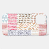 Patchwork-Stil Süßes Doodle-Muster Case-Mate iPhone Hülle (Rückseite (Horizontal))
