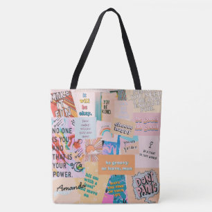 Patchwork-Stil Tote Bag Tasche