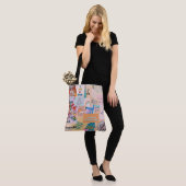 Patchwork-Stil Tote Bag Tasche (Am Model)