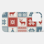 Patchwork-Stil: Weihnachtliches Ornamentmuster Case-Mate iPhone Hülle (Rückseite (Horizontal))