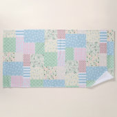 Patchwork Strandtuch (Vorderseite)