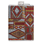 Patchwork Style bestickt Ethnic Print Flachmann (Rückseite)