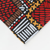Patchwork Style bestickt Ethnic Print Fleecedecke (Ecke)