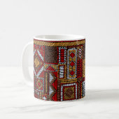 Patchwork Style bestickt Ethnic Print Kaffeetasse (Vorderseite Links)