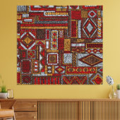 Patchwork Style bestickt Ethnic Print Leinwanddruck (Insitu (Wohnzimmer))