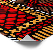Patchwork Style bestickt Ethnic Print Poster (Ecke)