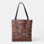 Patchwork Style bestickt Ethnic Print Tasche (Rückseite)