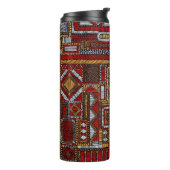 Patchwork Style bestickt Ethnic Print Thermosbecher (Nach links gedreht)