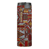 Patchwork Style bestickt Ethnic Print Thermosbecher (Rückseite)