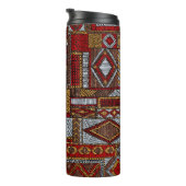 Patchwork Style bestickt Ethnic Print Thermosbecher (Nach rechts gedreht)