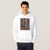 Patchwork Style Stilbestickt Vintag Hoodie (Vorne ganz)