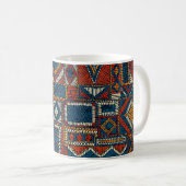 Patchwork Style Stilbestickt Vintag Kaffeetasse (VorderseiteRechts)