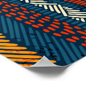 Patchwork Style Stilbestickt Vintag Poster (Ecke)
