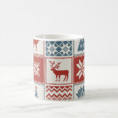 Patchwork Style: Weihnachts-Ziermuster Kaffeetasse (Mittel)