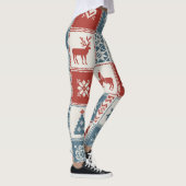 Patchwork Style: Weihnachts-Ziermuster Leggings (Rechts)