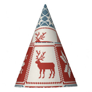 Patchwork Style: Weihnachts-Ziermuster Partyhütchen