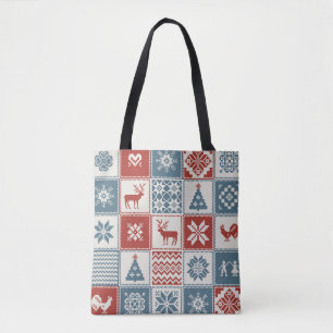 Patchwork Style: Weihnachts-Ziermuster Tasche