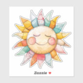 Patchwork Sun Sticker (Blatt)
