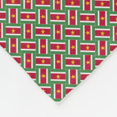 Patchwork Suriname Flag Muster Fleecedecke (Ecke)