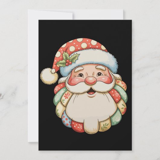 Patchwork Süßer Weihnachtsmann Weihnachten Xmas Re (Vorderseite)