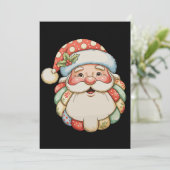 Patchwork Süßer Weihnachtsmann Weihnachten Xmas Re (Stehend Vorderseite)