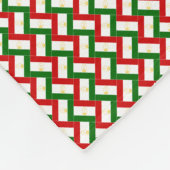 Patchwork Tadschikistan Flag Pattern Fleecedecke (Ecke)