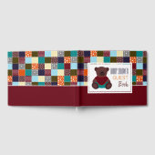 Patchwork Teddy Bear, Babydusche Gästebuch (Voll)