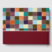 Patchwork Teddy Bear, Babydusche Gästebuch (Rückseite)