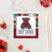 Patchwork Teddy Bear, Babydusche Serviette (Beispiel)