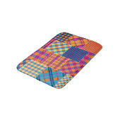 Patchwork Textil: nahtlos Vintages Muster. Badematte (Schrägansicht)