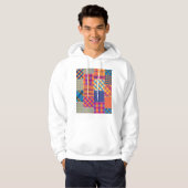 Patchwork-Textil: nahtloses Vintage-Muster. Hoodie (Vorne ganz)