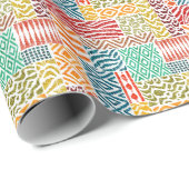 Patchwork Texturen: HandGezeichnet Tierdrucke Geschenkpapier (Rolleneckpunkt)