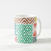 Patchwork Texturen: HandGezeichnet Tierdrucke Kaffeetasse (VorderseiteRechts)