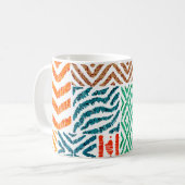 Patchwork Texturen: HandGezeichnet Tierdrucke Kaffeetasse (Vorderseite Links)