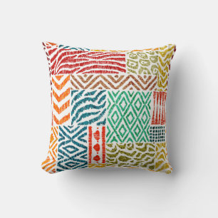 Patchwork Texturen: HandGezeichnet Tierdrucke Kissen